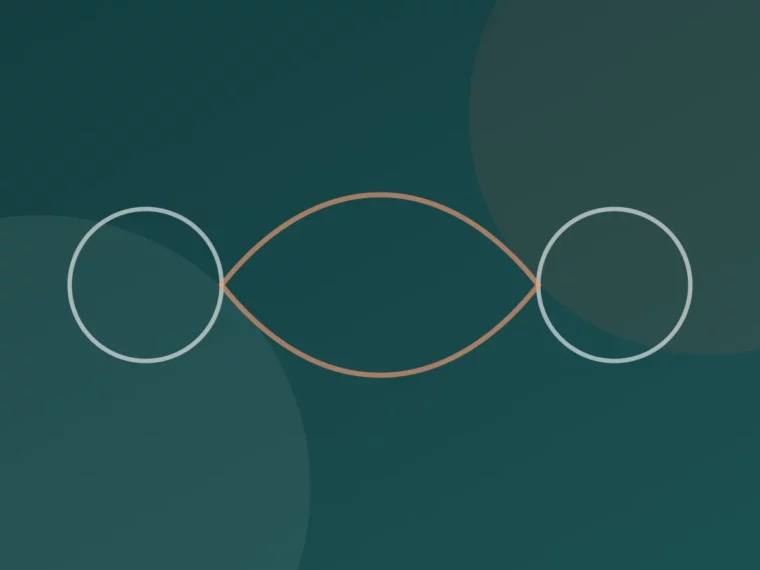 Illustration abstraite consacrée aux relations et à la communication